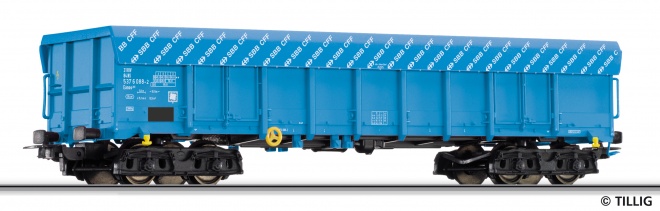 Gondola car type Eanos covered with SBB tarpaulin<br /><a href='images/pictures/Sachsenmodelle/76585_HM.jpg' target='_blank'>Full size image</a>